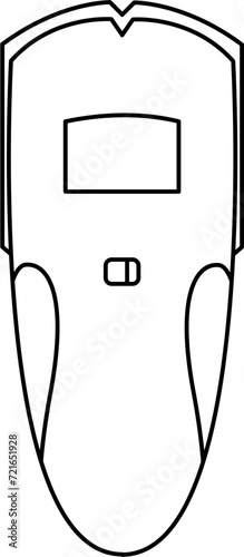 Studfinder Outline Vector Illustration