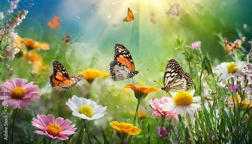 butterflies and flowers © Ümit