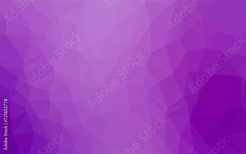 Light Purple vector low poly cover. A sample with polygonal shapes. Textured pattern for background.