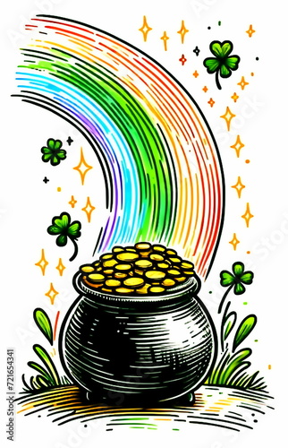 Pot o' Gold at the end of a Rainbow 