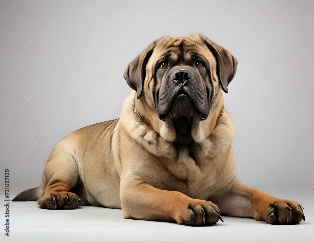 Portrait of the Mastiff dog