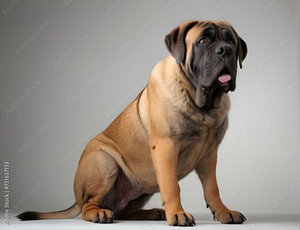 Portrait of the Mastiff dog