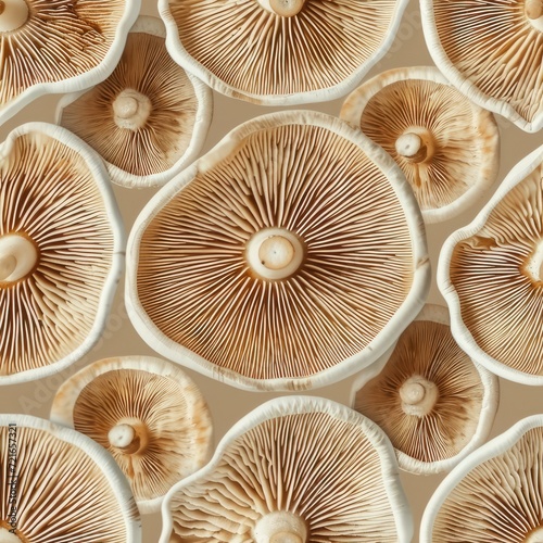top view large magic mushroom cap texture closeup
