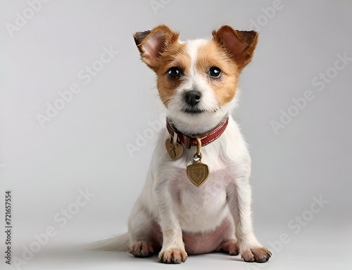 Portrait of the Russel terrier dog