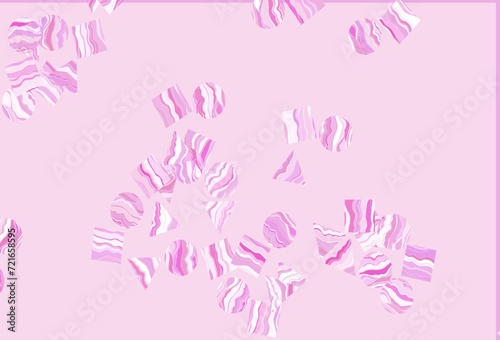 Light Pink vector pattern in polygonal style with circles. © Dmitry