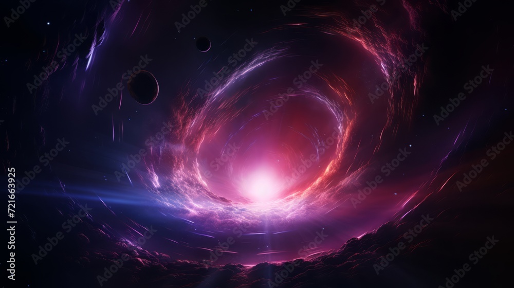 宇宙の光る渦,Generative AI AI画像 宇宙の光る渦,Generative AI AI画像
