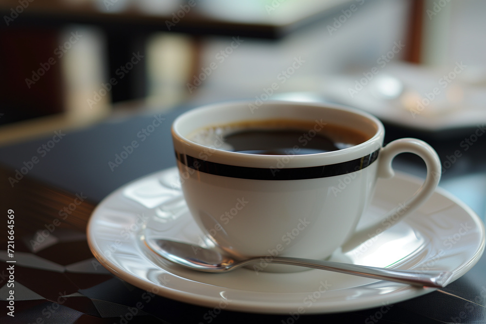 Coffee in a cup. Hot brewed java. Steaming coffee mug. Espresso in a ceramic cup. Morning caffeine. Coffee break. Café beverage. Mug of freshly brewed coffee. Rich aromatic drink. Warm coffee close-up