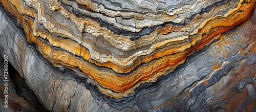 Captivating Geological Texture: An Exquisite Rock Surface Delights the Senses with its Striking Texture and Geological Marvels photo