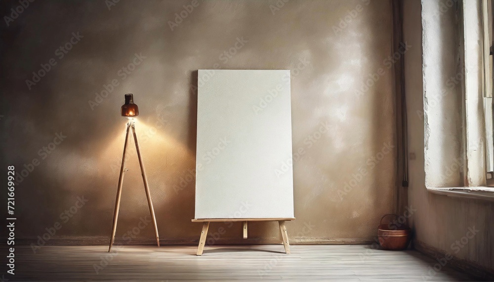 Tranquil Spaces: Embracing Simplicity with Canvas and Wall