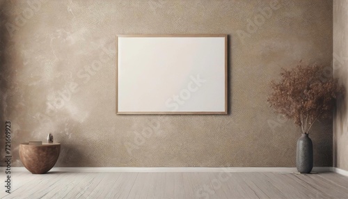 Harmony in Neutrals: Canvas, Objects, and Nature Unite