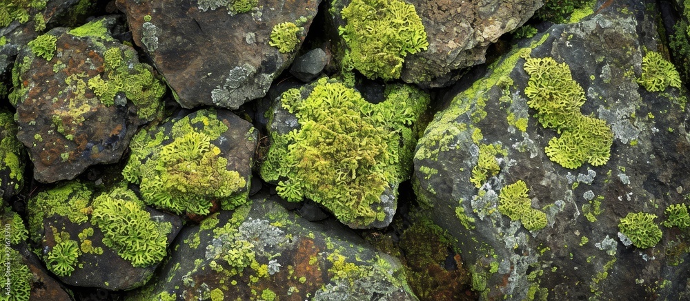 Mossy Rocks: Captivating Texture of Nature's Mossy Rock Textures