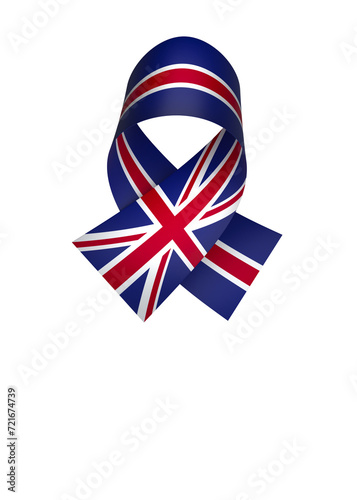 United Kingdom flag element design national independence day banner ribbon png 