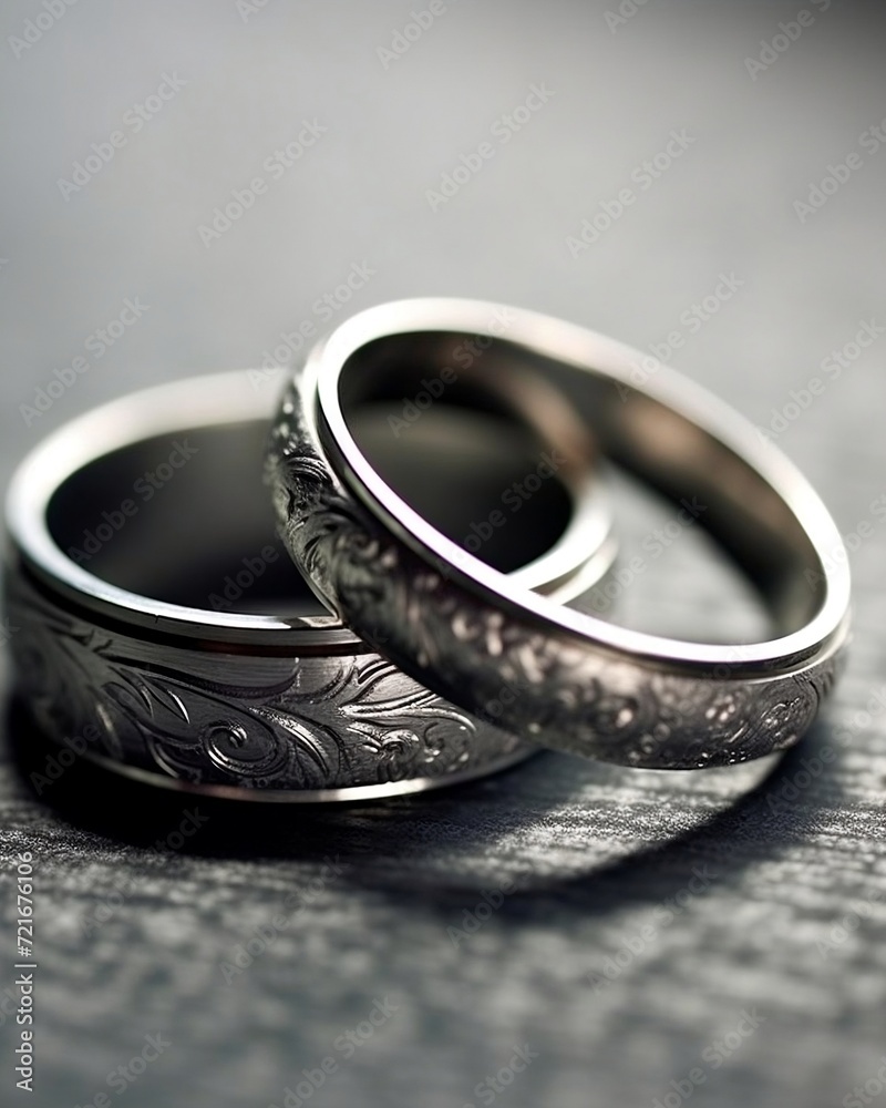 wedding rings on the table, Couple engagement rings wedding rings on the table, Couple engagement rings