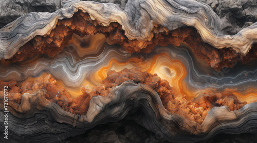 Wallpaper Mural Abstract wood and colored epoxy resin texture background. Captivating image for printing. Contemporary art. Intricate details. Rich colors Torontodigital.ca