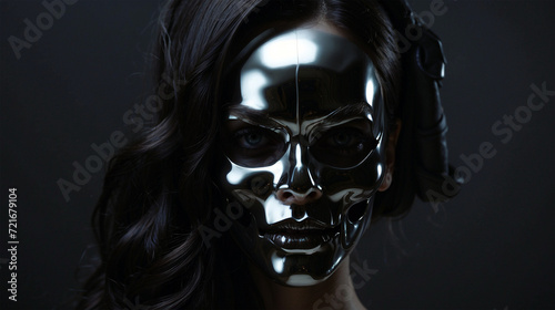 Chrome Skull Mask
