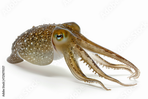 cuttlefish isolated on white background