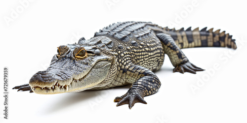 Crocodile isolated on white © שלמה שטודינר