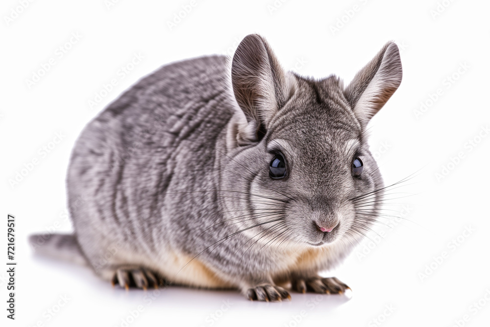 Obraz premium Chinchilla isolated on white