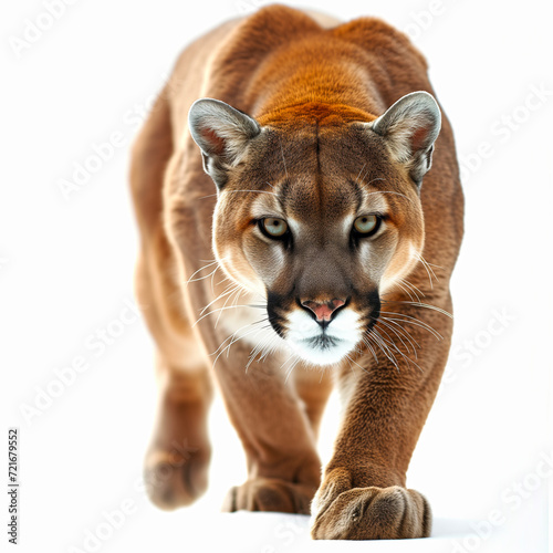 cougar isolated on white