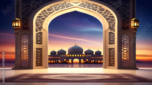 Ramadan Kareem background for social media post, banner, etc photo