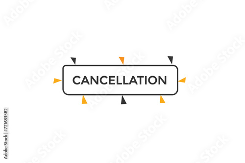 new website, click button learn cancellation level, sign, speech, bubble  banner
