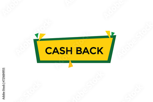new website, click button learn cash back level, sign, speech, bubble  banner
