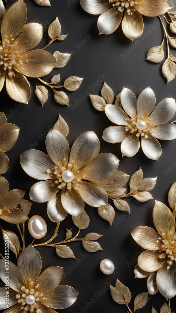 cherry blossom golden and silver cherry blossom golden and silver