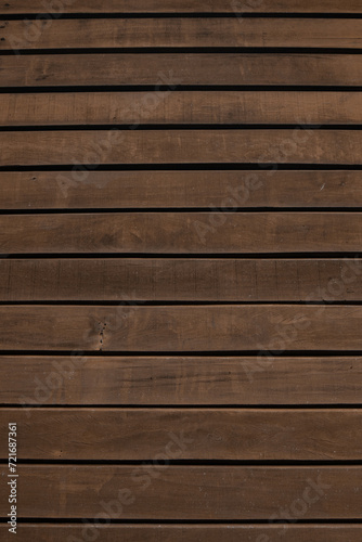 Horizontal Brown Wooden Deck Boards