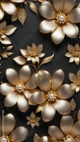 golden and silver flowers © Sarwono