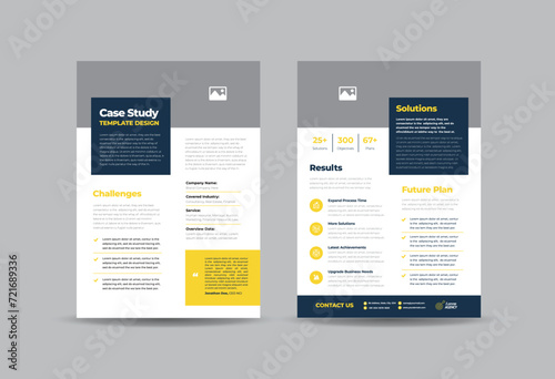 Business Case study or Marketing Sheet and Flyer Design  photo