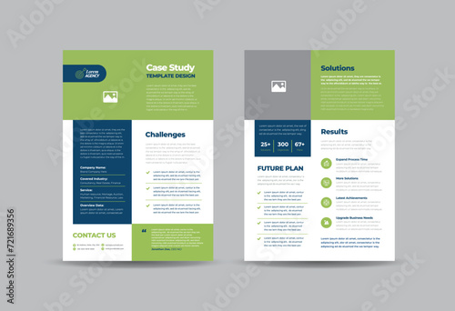Business Case study or Marketing Sheet and Flyer Design 