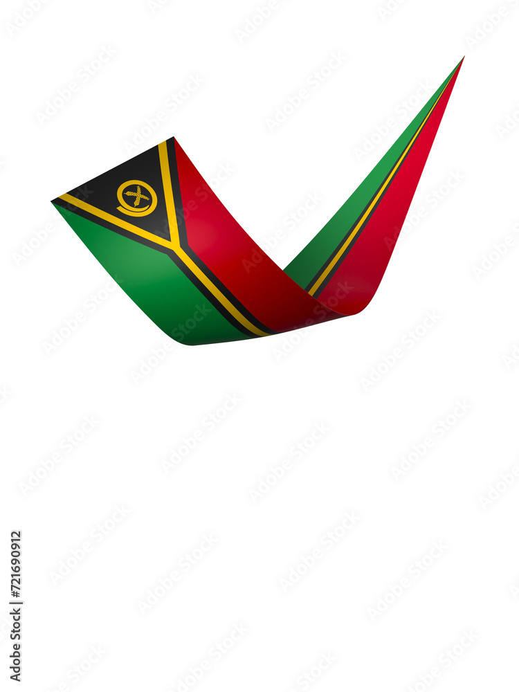 Naklejka premium Vanuatu flag element design national independence day banner ribbon png 