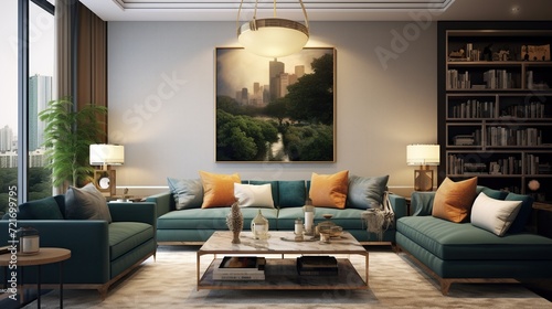 Modern luxury living room interior design  © john258