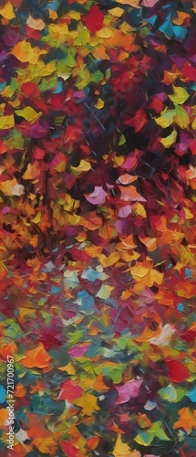 abstract simple autumn leaves illustration