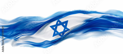 flag of Israel for a banner. white background
