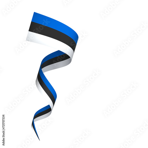 Estonia flag element design national independence day banner ribbon png 