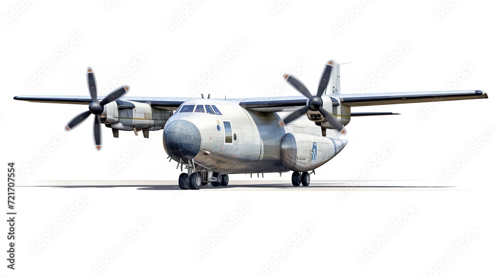 Fototapeta premium Massive Cargo Plane Transporting Goods Globally - AI Generated