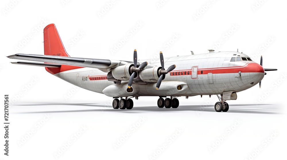 Fototapeta premium Massive Cargo Plane Transporting Goods Globally - AI Generated