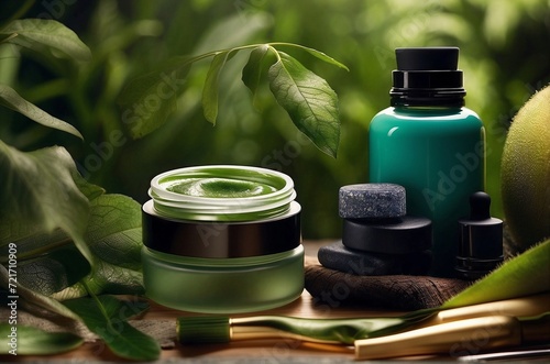 An eco-friendly cosmetics organic facial skincare, makeup, and skin care cosmetic items