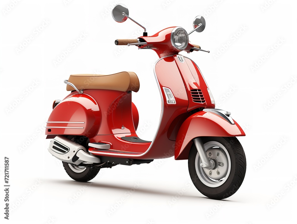 Modern Electric Scooter Zooming in City - AI Generated Modern Electric Scooter Zooming in City - AI Generated