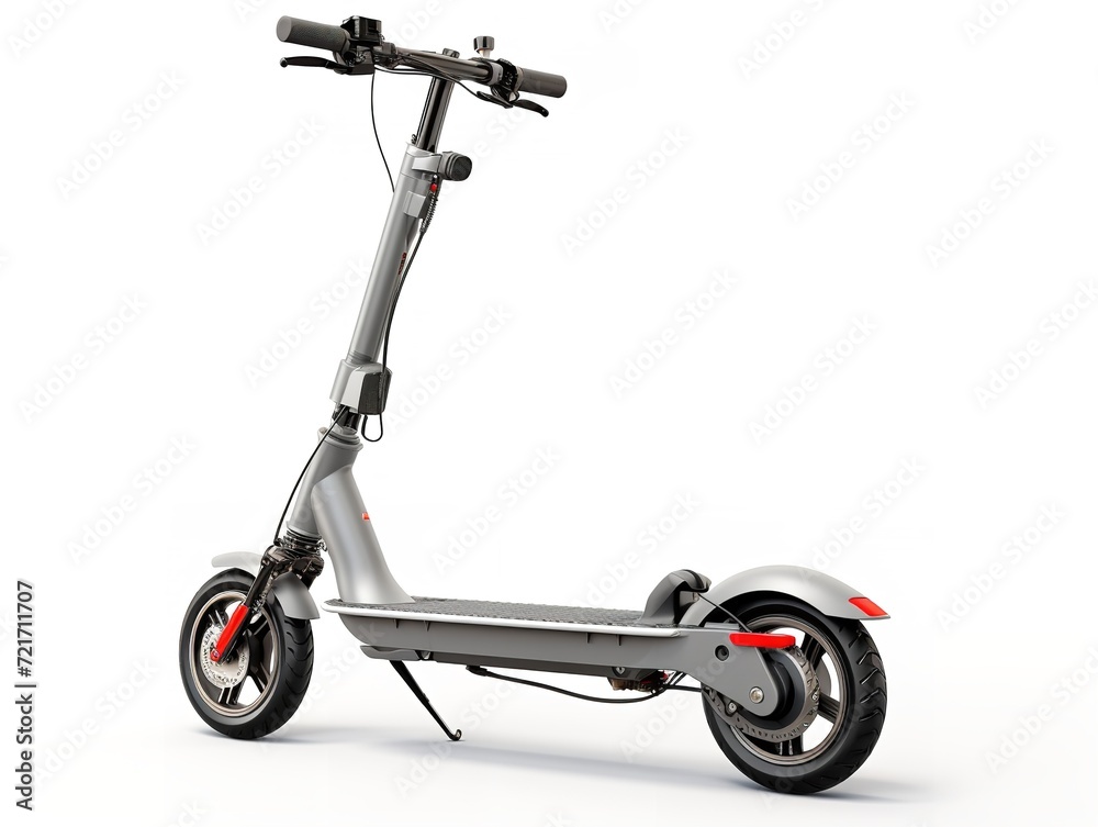 Modern Electric Scooter Zooming in City - AI Generated