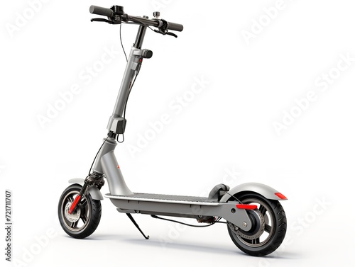 Obraz na płótnie Modern Electric Scooter Zooming in City - AI Generated w salonie