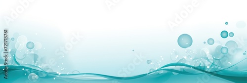 Aqua illustration style background very large blank area