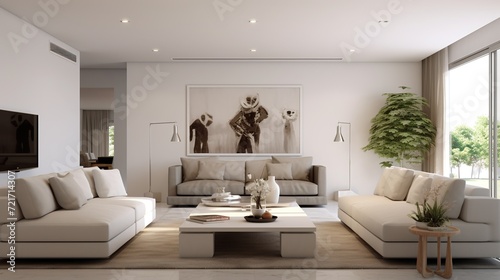 Modern elegant living room interior design  © Faisal