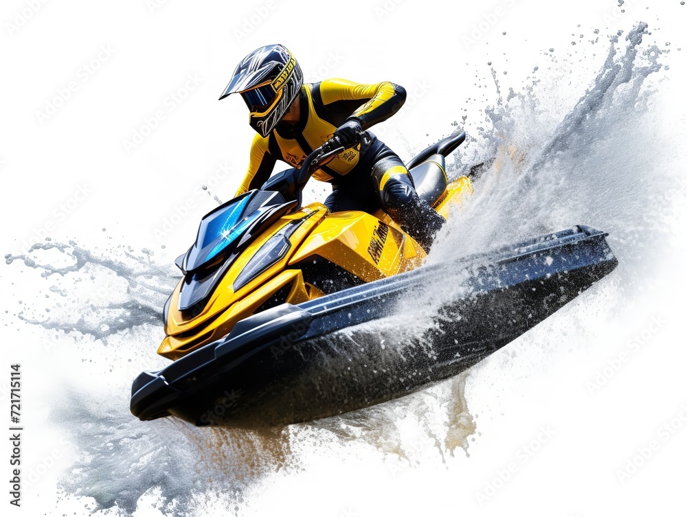 Exciting Jetski Adventure on Blue Waters - AI Generated