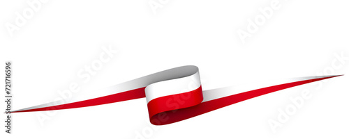 Poland flag element design national independence day banner ribbon png
