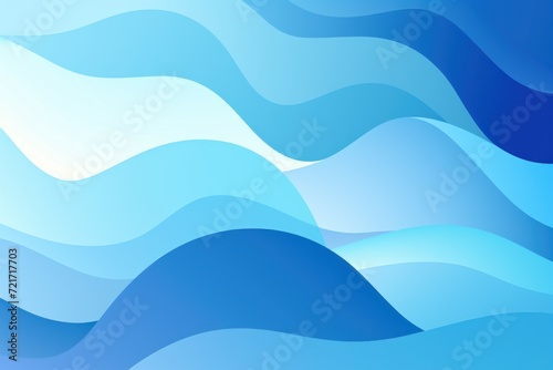 Blue gradient colorful geometric abstract circles and waves pattern background