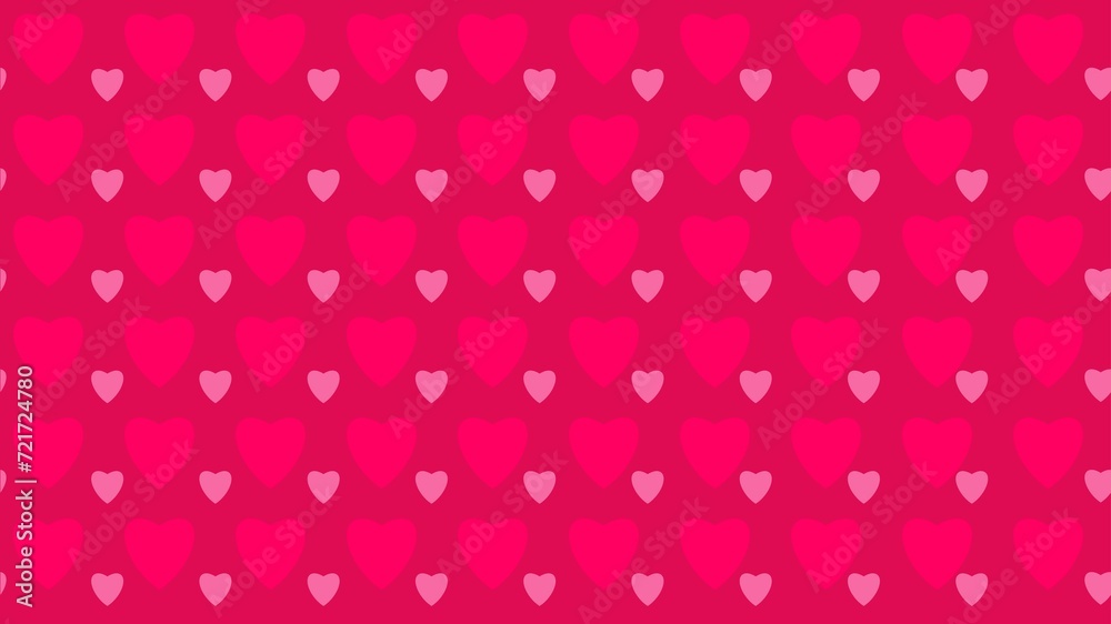pink background with hearts pattern design valantine love design