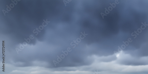 Dramatic autumn sky, stormy clouds in dark sky, vector background	