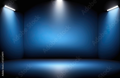 blue background graphic for stage concept